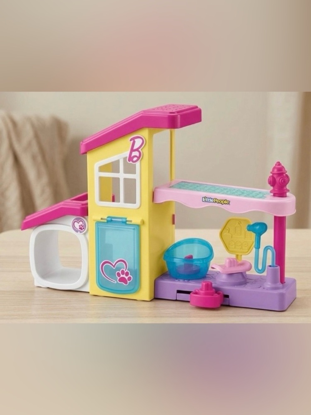 Fisher-Price Little People Barbie Play & Care Pet Spa Musical Pink Playset 2023